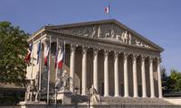 La façade de l'assemblée nationale